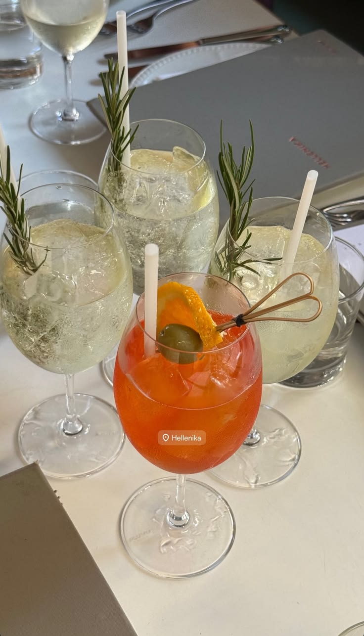 Elegant wine glasses prepared for serving