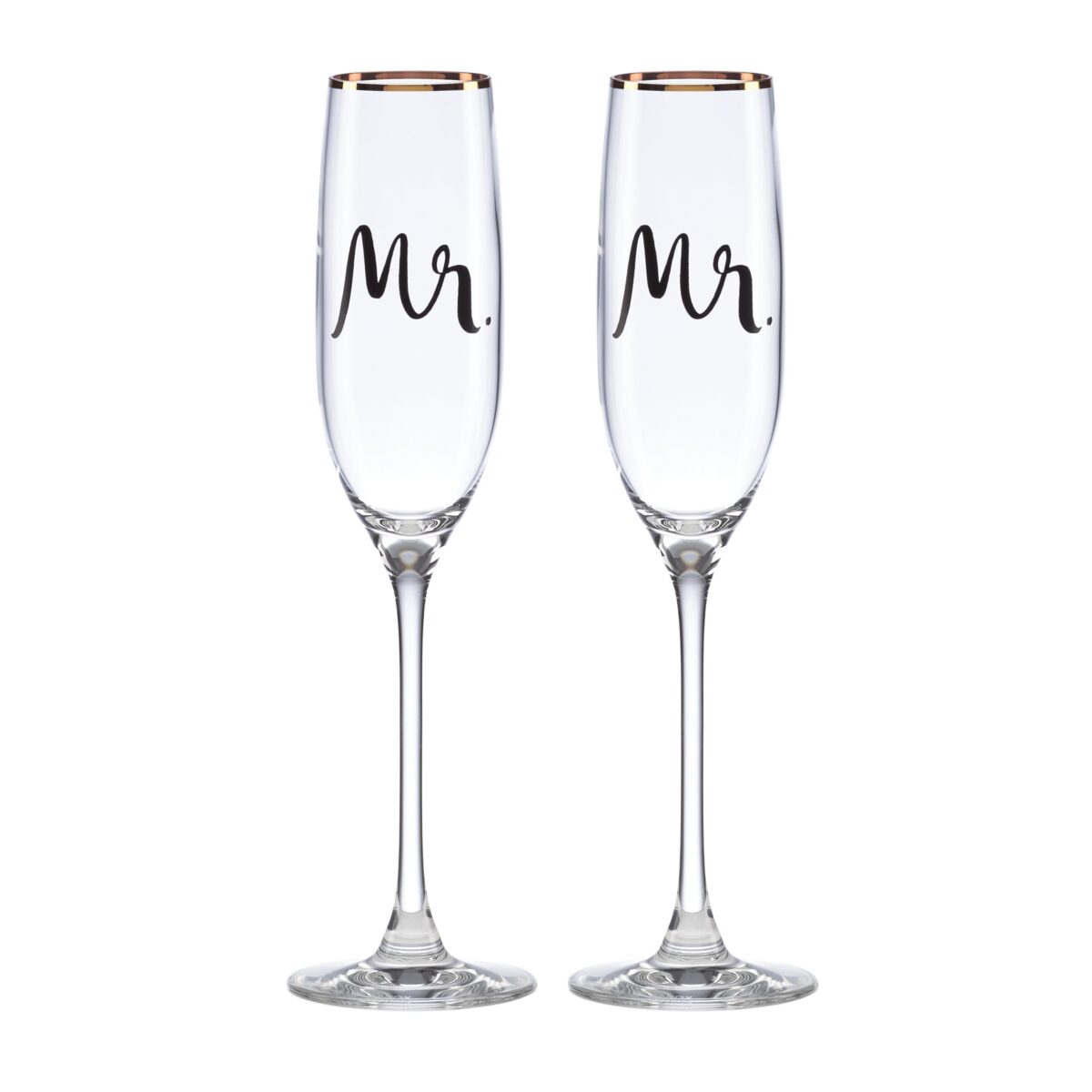 Engraved Champagne Flutes - Set of 2