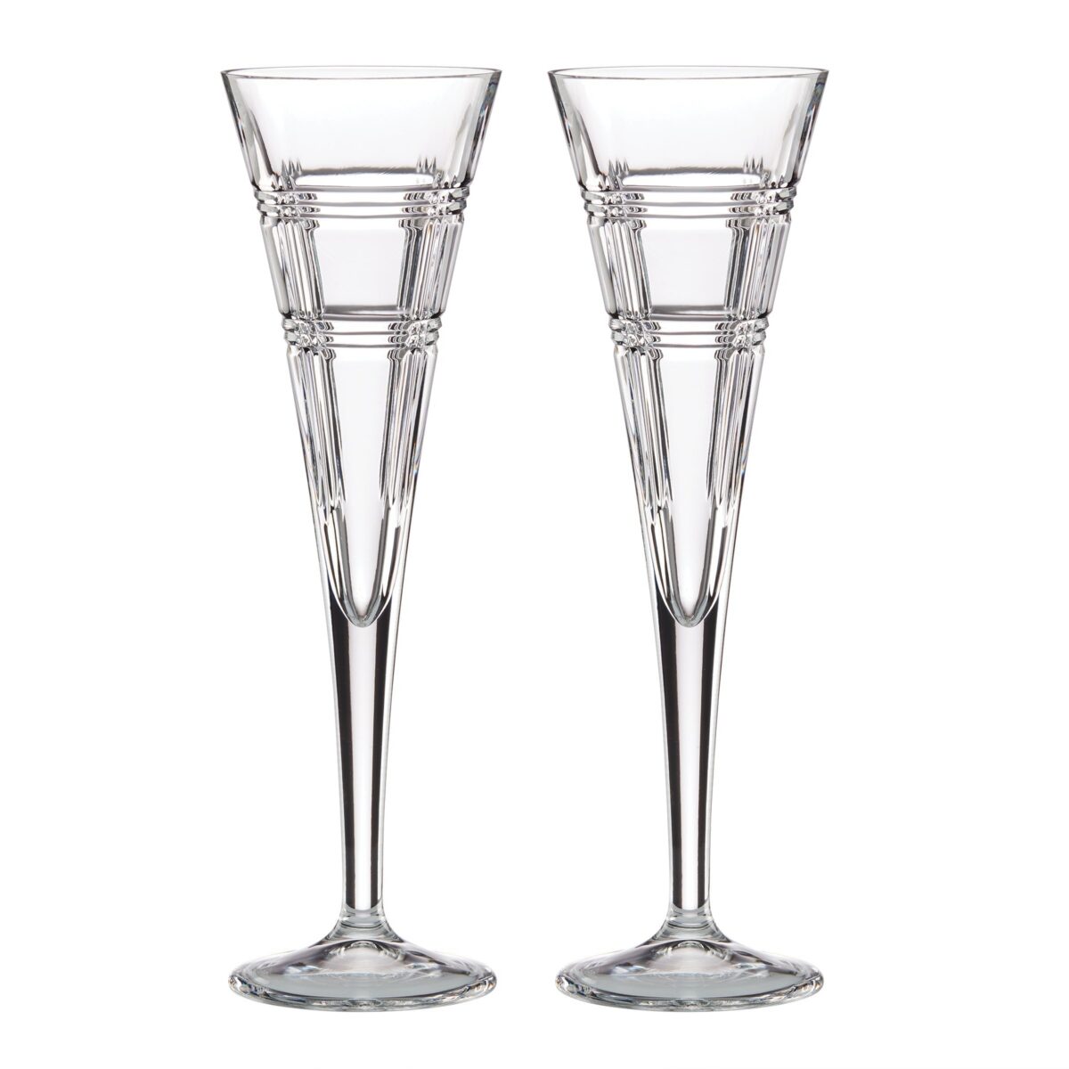 Modern Toasting Flutes - Set of 2