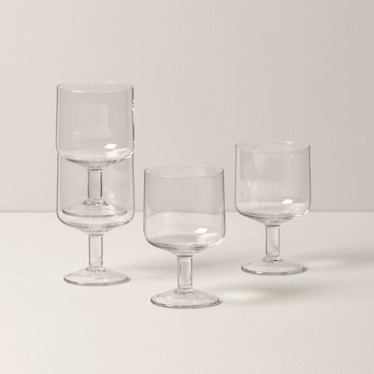 Stackable Wine Glasses - Set of 4