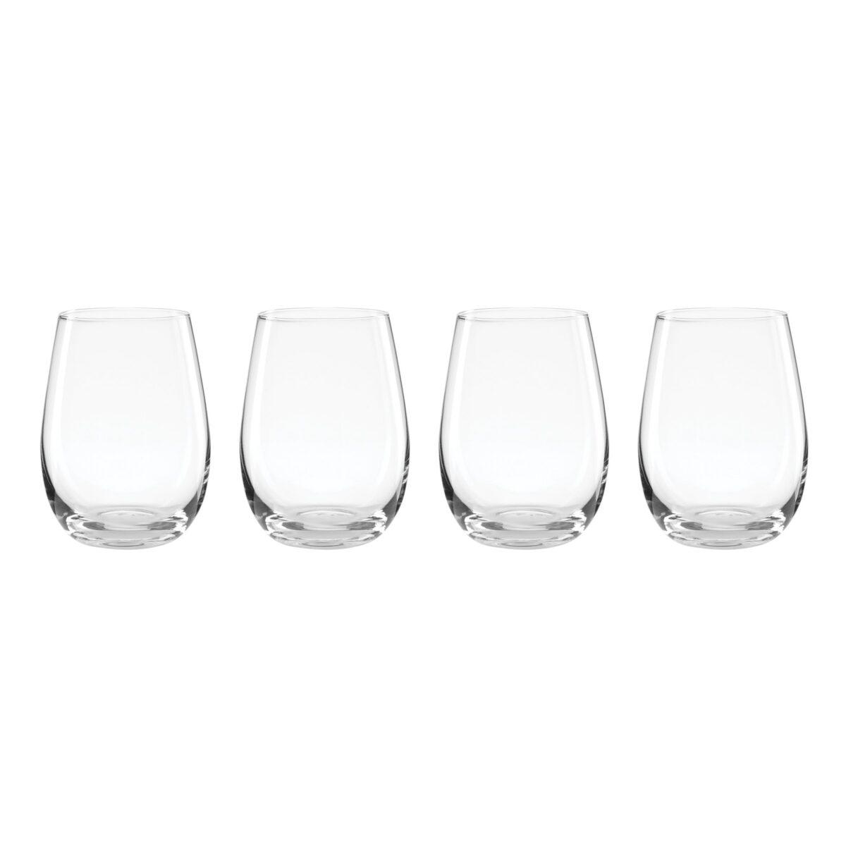 Classic Stemless Wine Glasses - Set of 4