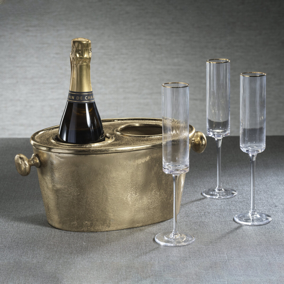 Gold Two-Bottle Wine Cooler